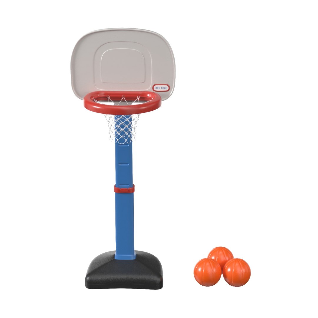 Little Tikes Easy Score 3 Balls Basketball PBR 3D Model - TurboSquid