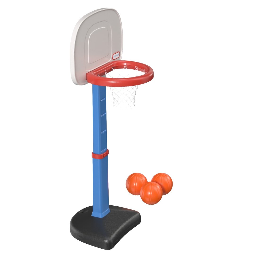 Little Tikes Easy Score 3 Balls Basketball PBR 3D Model - TurboSquid