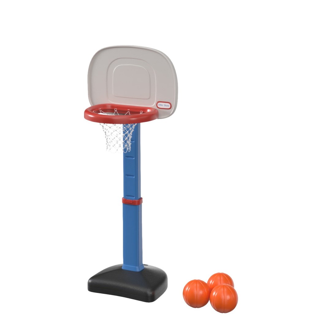 Little Tikes Easy Score 3 Balls Basketball PBR 3D Model - TurboSquid