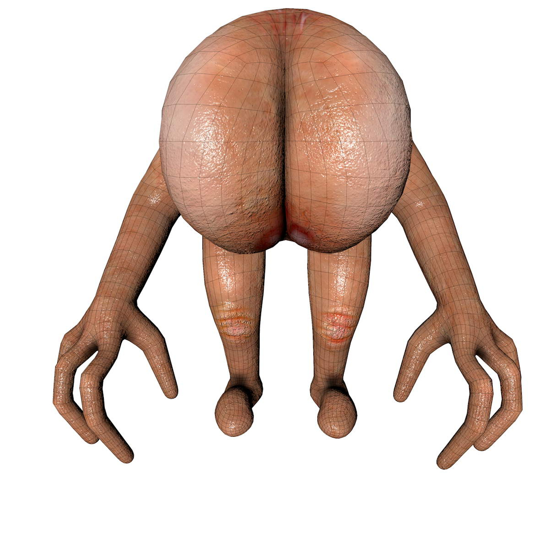 3d alien booty ass
