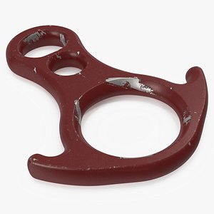 Rescue Figure Eight Belay NFPA Red Damaged