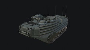 3D AAVP7A1 Amphibious Tracked Vehicle model