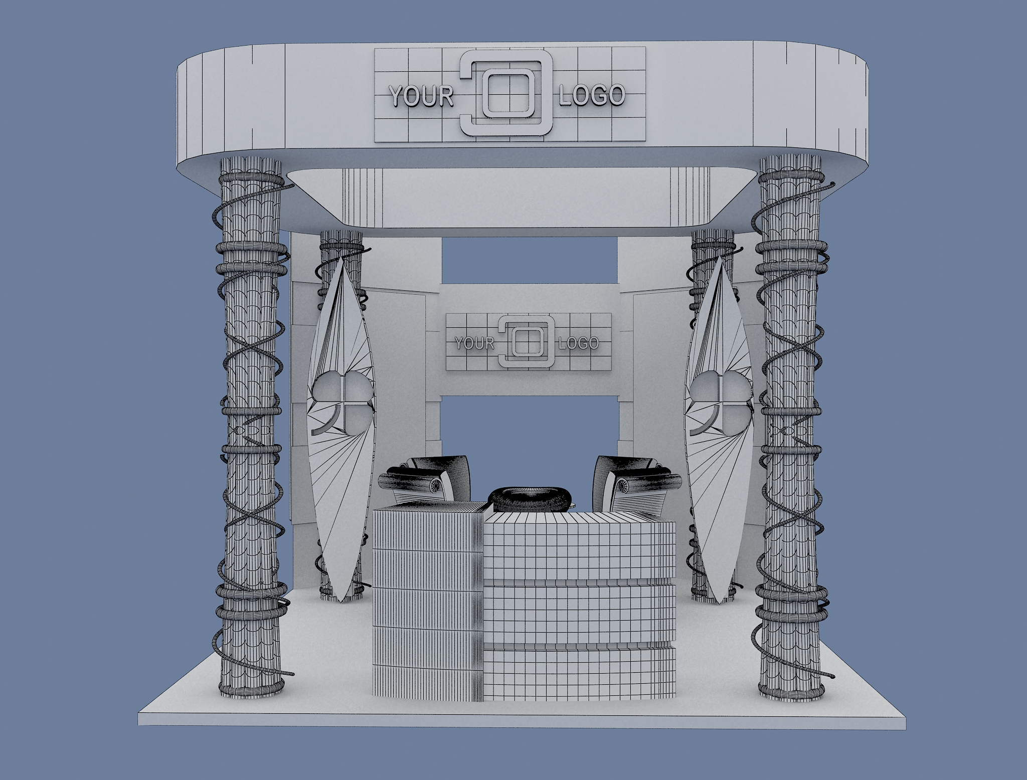 modelo 3d Stand Stand de exposición c40 - TurboSquid 2144525