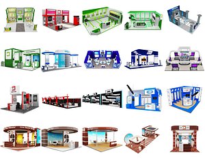 Booth Exhibition Stand c40 3D model