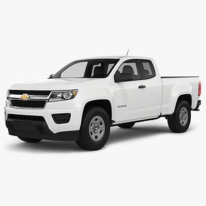 3D chevrolet colorado 2018 extended model