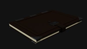 3D book highpoly model