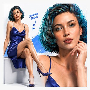 Realistic Woman Character 3D model