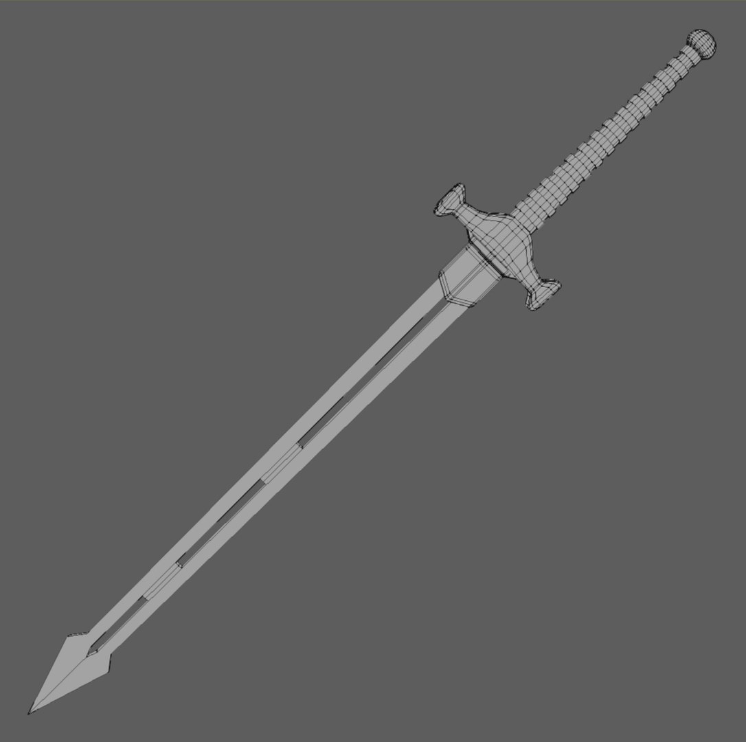 Free 3D Sword Holes Blade TurboSquid 1531850