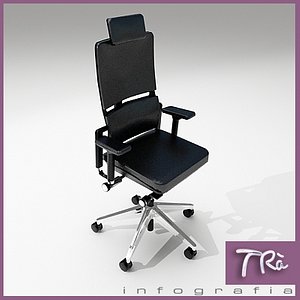 3d model office chair executive