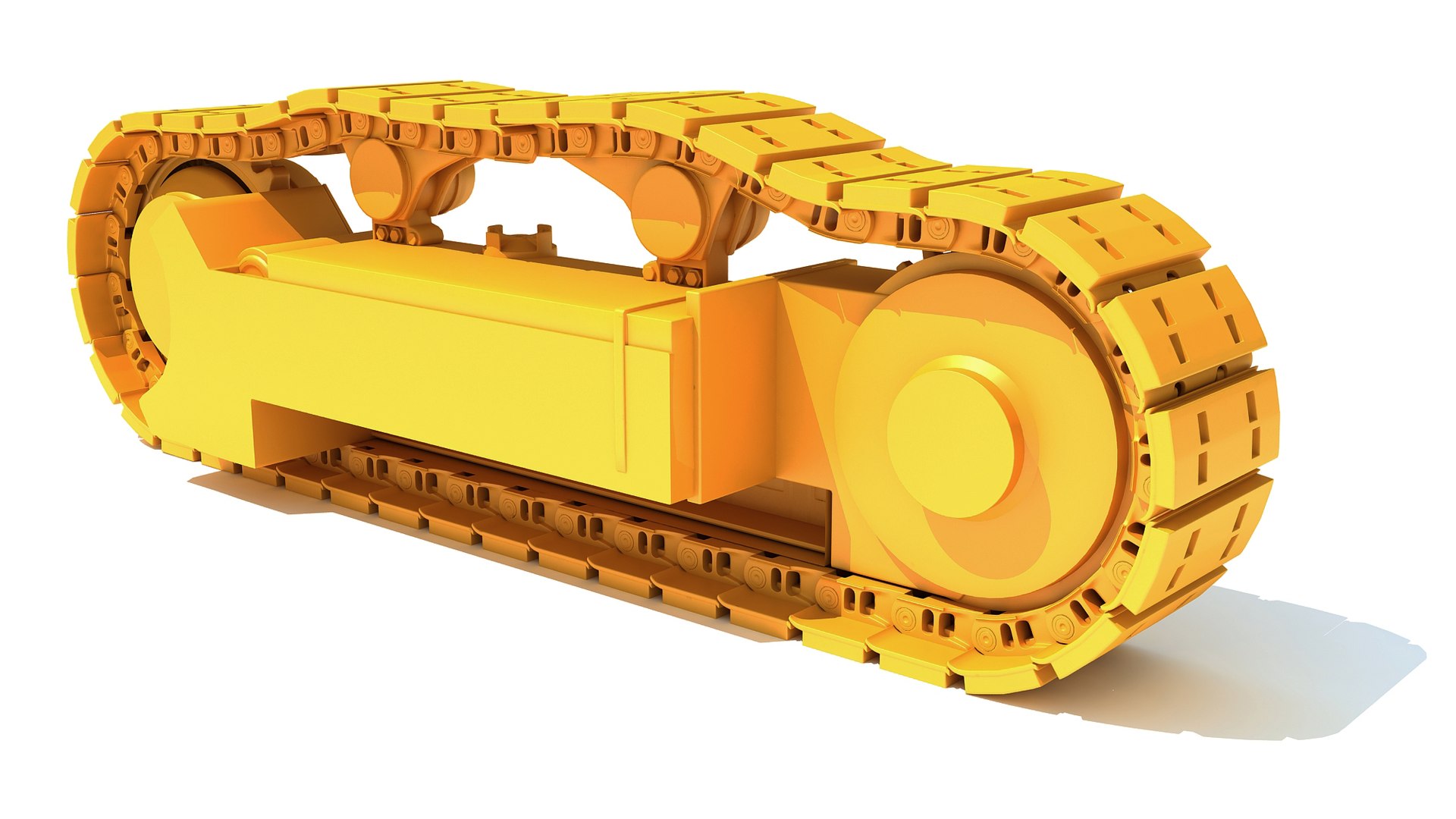 Bulldozer excavator track 3D model TurboSquid 1591413
