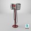 Retro EPRAD Detroit Diecast Drive-In Speaker Stand