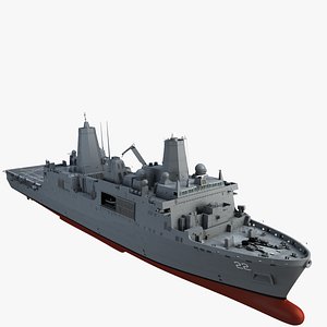uss san diego 3d max
