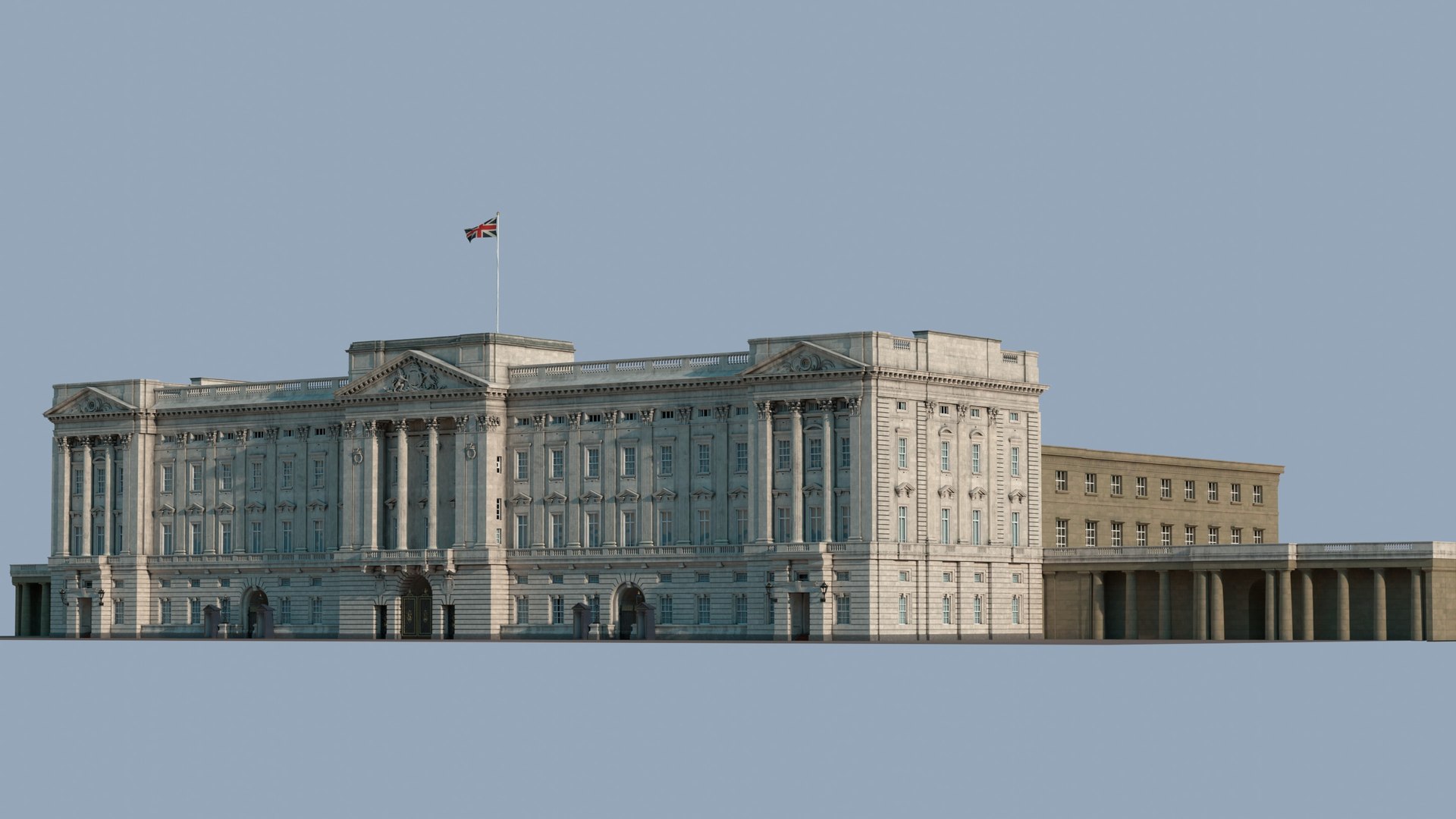 Buckingham Palace PBR model https://p.turbosquid.com/ts-thumb/nd/x8F5mO/sX/imagee_11/jpg/1743329770/1920x1080/fit_q87/d3f2efc256b2cb8d0d053e434314ba51f0c1f4ec/imagee_11.jpg