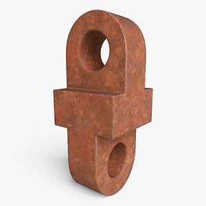 Rusty metal detail 3D model