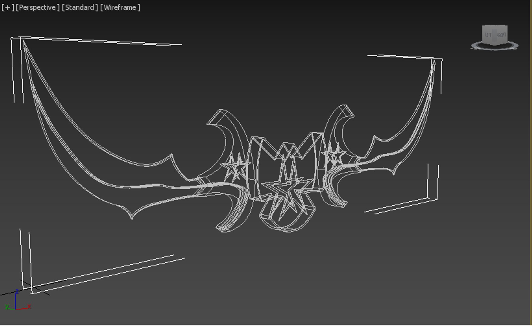 free double sword 3d model