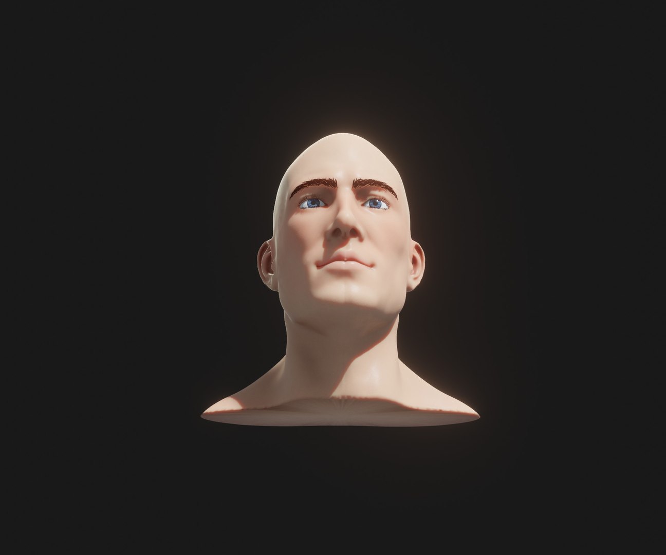 3D model Realistic Male Head 3D Model Animated with Facial Expressions ...