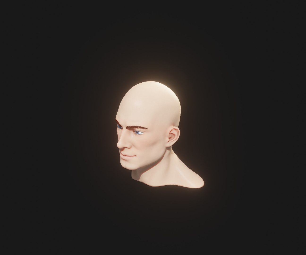 3D Model Realistic Male Head 3D Model Animated With Facial Expressions ...