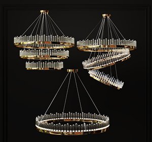 3D Collection of Modern Chandelier