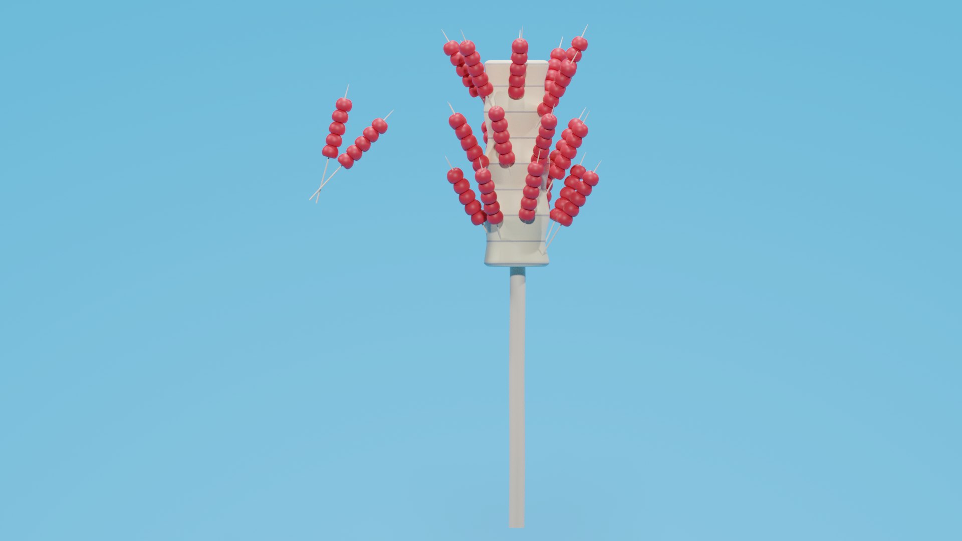 Cartoon Chinese Candied Haws 3D Model - TurboSquid 2121843
