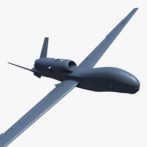 Drone RQ-4 Global Hawk Rigged 3D