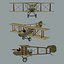 Airplane Airco DH2 Biplane (WW1)