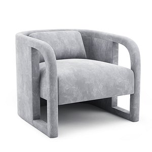 Milo Baughman Curved Velvet Club Chairs