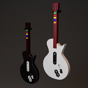 Guitar Hero Guitar Maya Substance  Obj  Fbx Texture
