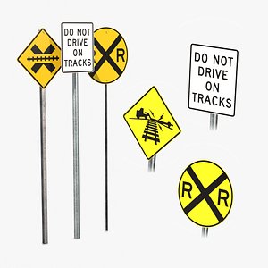 Road Signs Pack - Railroad And Transit