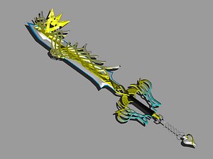 ultima weapon keyblade 3d model