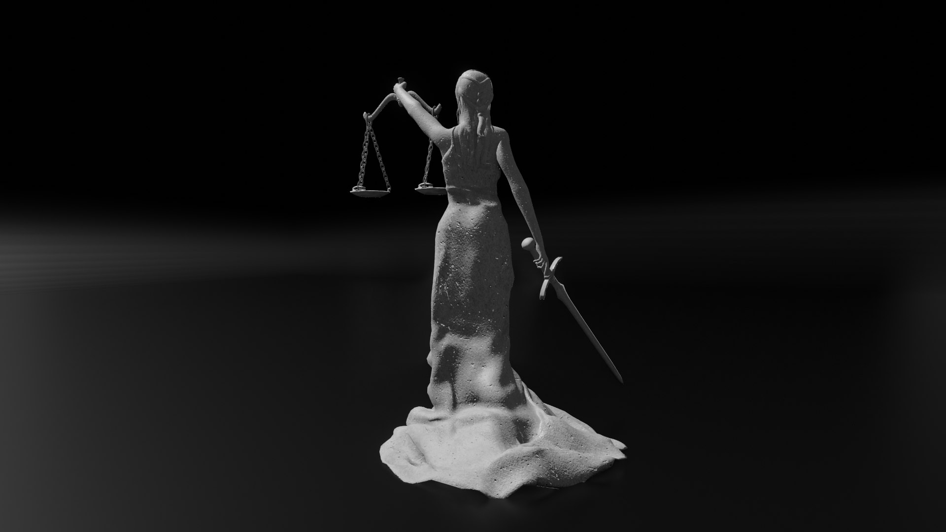 Lady Justice Statue 3D Model TurboSquid 1965267