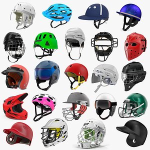 Sport Helmets Collection 7 3D model