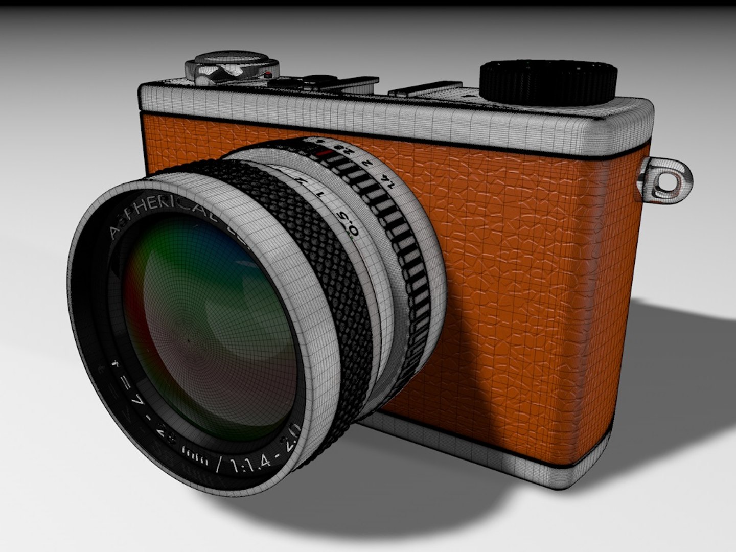 3d retro camera model