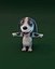 Cartoon Hound Dog Animated 3D Model