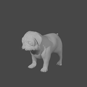 3D Pug basemesh