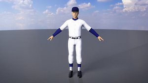 School Baseball Player 0001