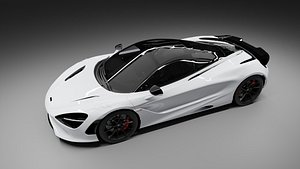 3D MCLAREN 750S SILICA WHITE