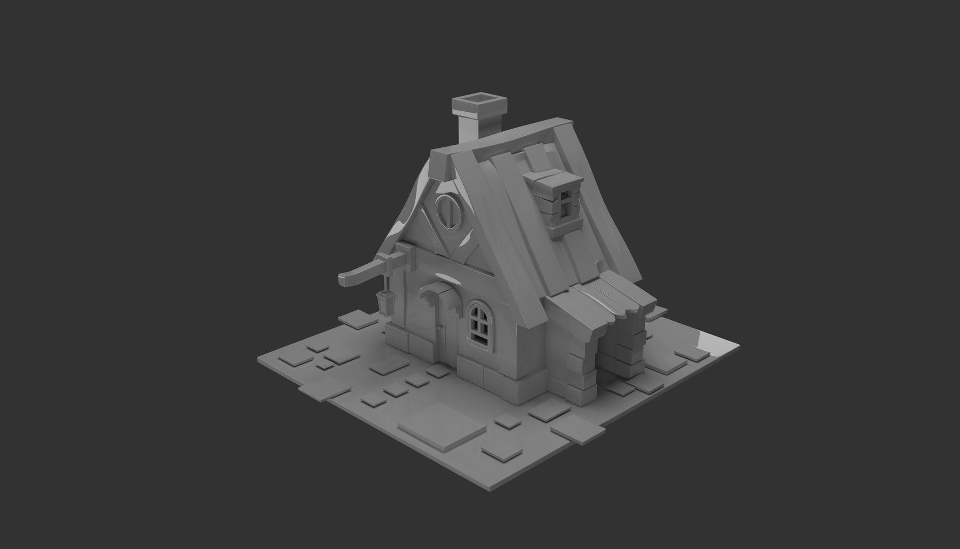 VILLAGE HOUSE FOR COMPUTER GAME 3D Model - TurboSquid 2123314