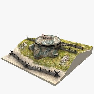 bunker scene 3d model