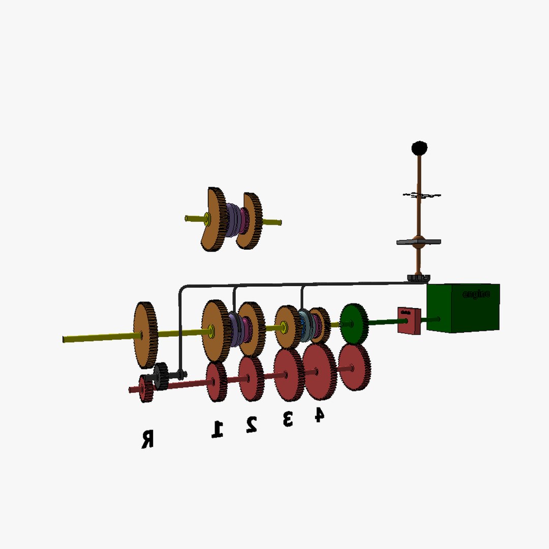 3d Model Standard Gearbox