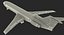 Boeing 727-200 Rigged 3D Model