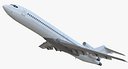 Boeing 727-200 Rigged 3D Model