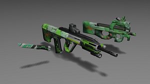 3D model weapons pack
