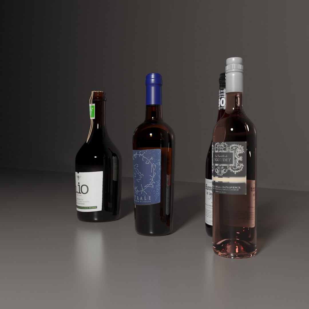 Wine bottles model https://p.turbosquid.com/ts-thumb/ne/lqXwPY/eU/winebottles3/jpg/1648824295/1920x1080/fit_q87/388c56d64bb3169a9d328feb01fb423f39e68a74/winebottles3.jpg