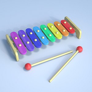 Xylophone toy 3D