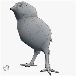 chick low poly