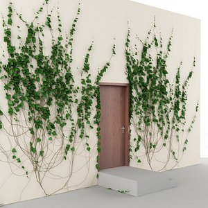 ivy wall doors 3d max