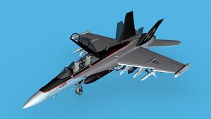 3D Boeing FA-18F Super Hornet V20 model