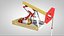 fuel oil industrial pump jack 3D model