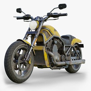 3D Motorcycle Harley Davidson GameReady model