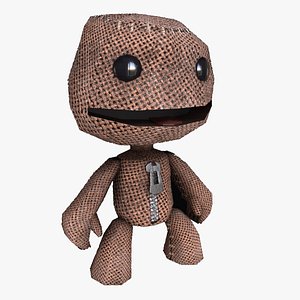 3D Sackboy lowpoly 3d model gameready